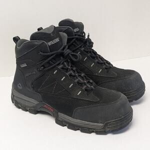 Wolverine Amphibian 6" Composite Toe Work Boots, Black, Men's 11.5 M